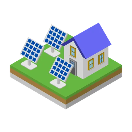 Solar Panels  Illustration