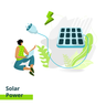 solar electricity illustrations free
