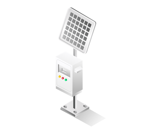 Solar power control  Illustration
