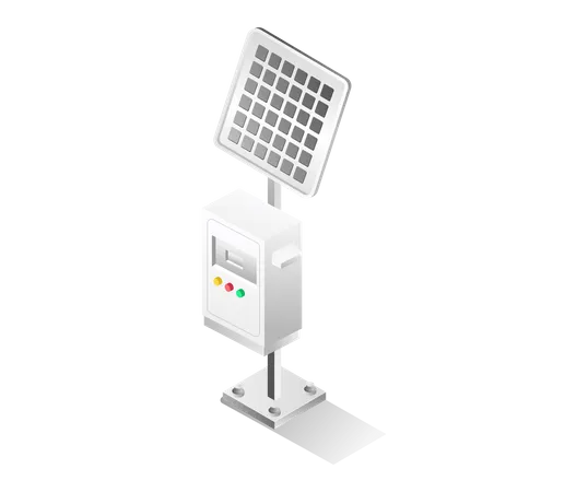 Solar power control  Illustration