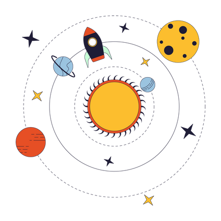 Solar system  Illustration