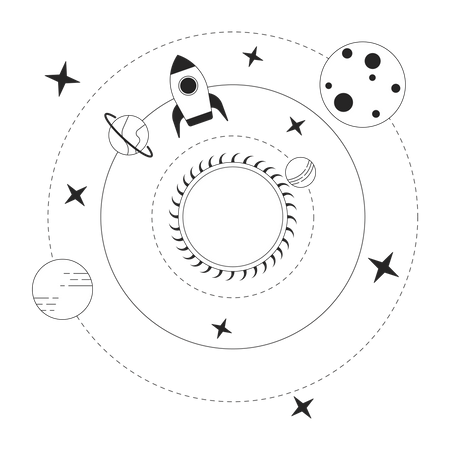 Solar system  Illustration