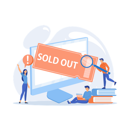 Sold Out Event Illustration