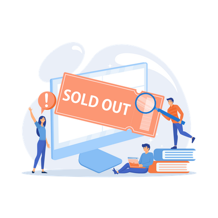 Sold Out Event  Illustration