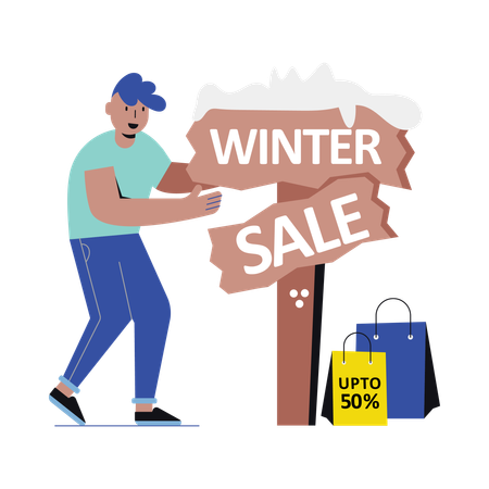 Soldes d'hiver  Illustration