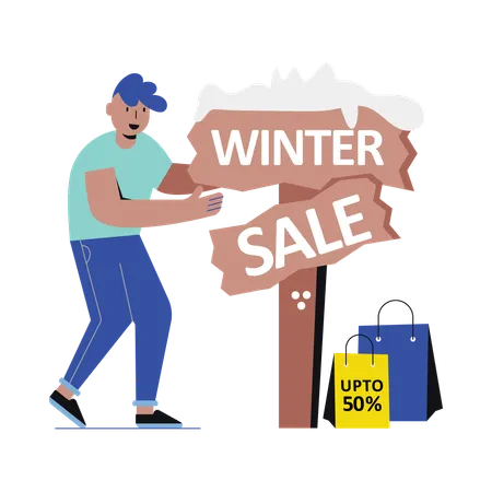 Soldes d'hiver  Illustration