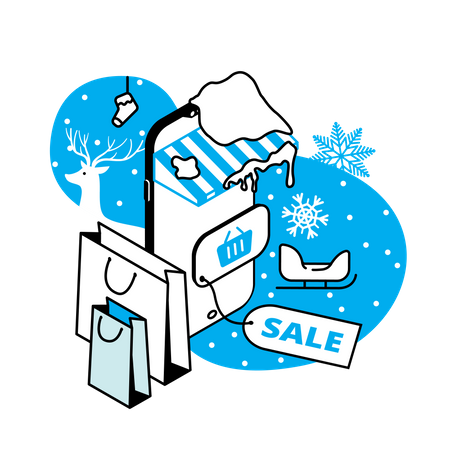 Soldes d'hiver  Illustration