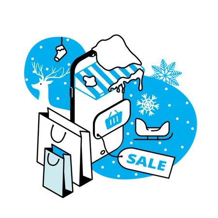 Soldes d'hiver  Illustration