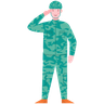illustration for indian army saluting