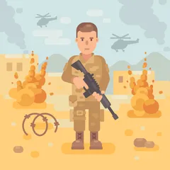 Military Service Illustrations Illustration Pack