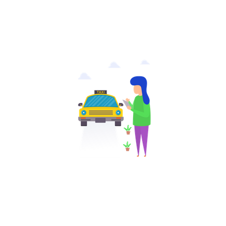 Solicitar un viaje  Ilustración