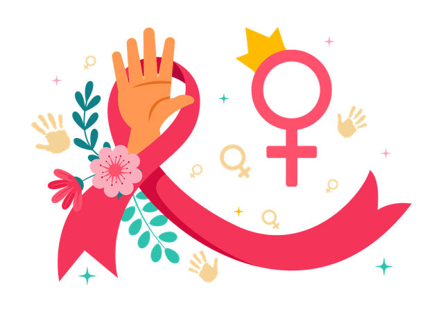 Solidariedade para as mulheres  Ilustração