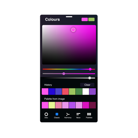 Сolor selection tool  Illustration