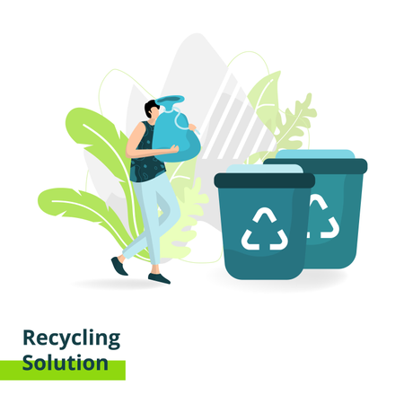 Solución de reciclaje  Ilustración