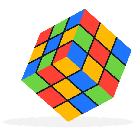 Solucionador de cubos de rubik  Ilustración