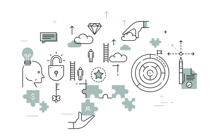 Solution d'entreprise  Illustration