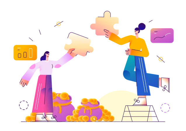 Solving investment puzzle for good return  Illustration