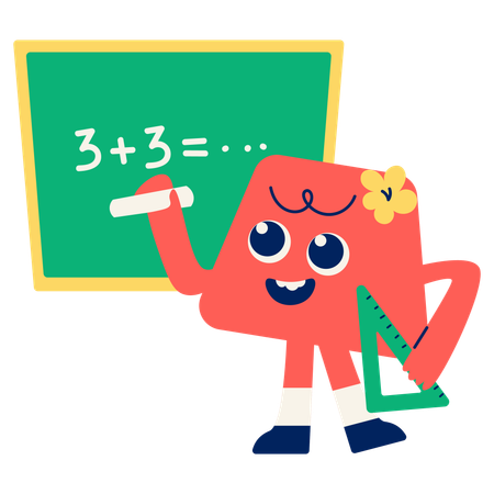 Solving Math Problems  Illustration