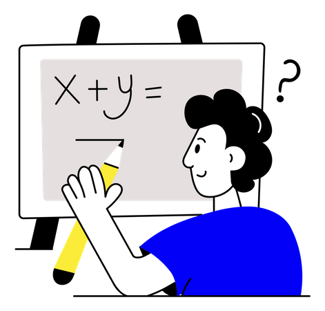 Solving Maths  Illustration