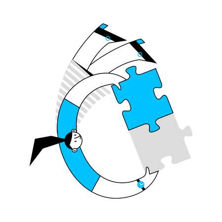 Solving Puzzle  Illustration