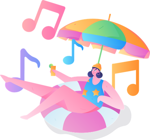 Song Enjoyment  Illustration