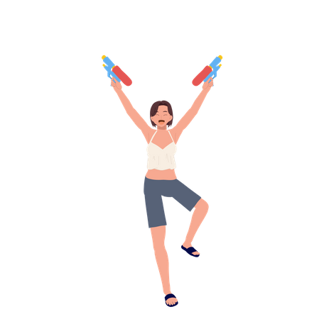 Songkran celebration  일러스트레이션