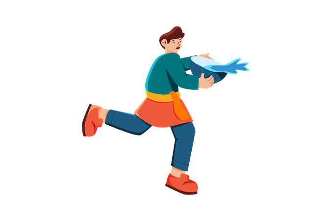 Songkran Festival Illustration