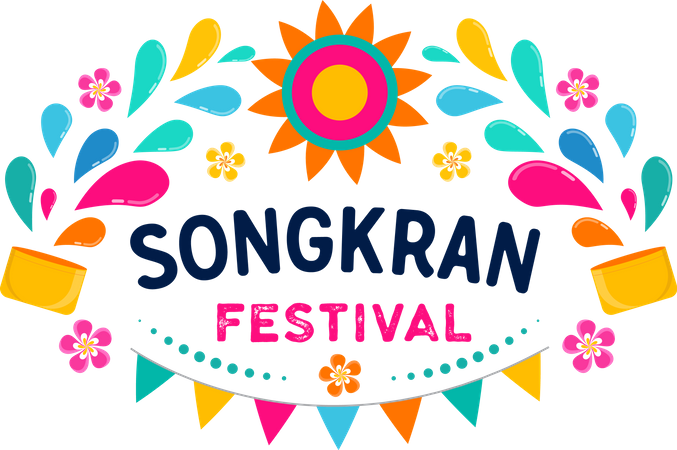 Songkran Festival  일러스트레이션