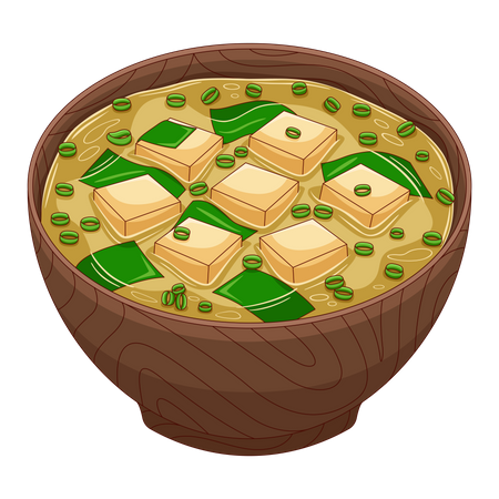 Sopa de miso  Ilustración