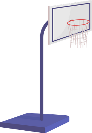 Soporte de aro de baloncesto  Ilustración