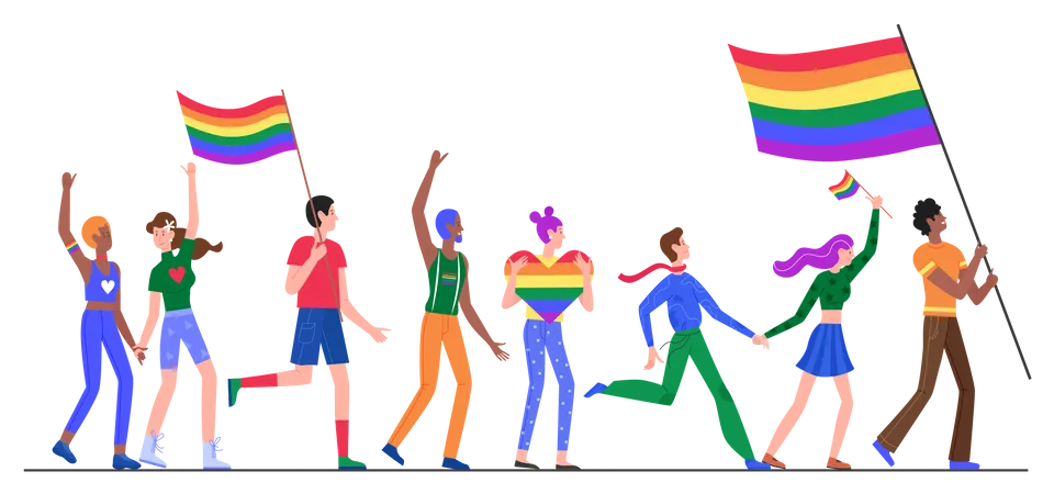 Apoyo lgbtq  Ilustración