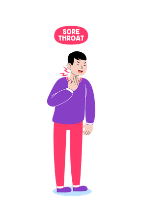 Sore Throat  Illustration