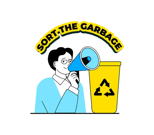 Sort The Garbage  イラスト