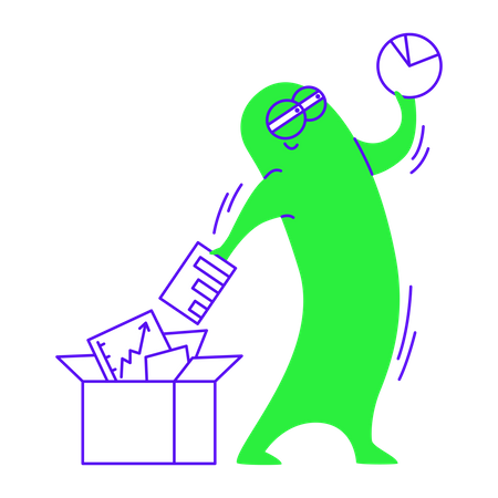 Sorting and analyzing statistics  Illustration