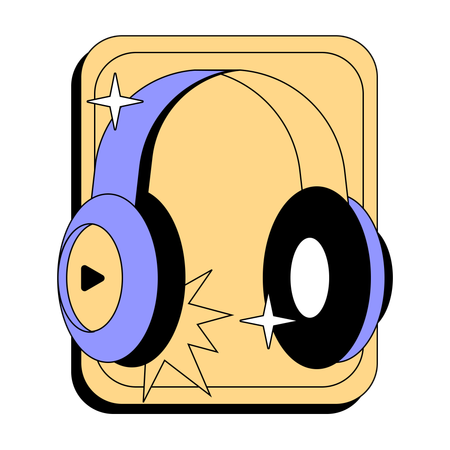 Sound Headphone  Illustration