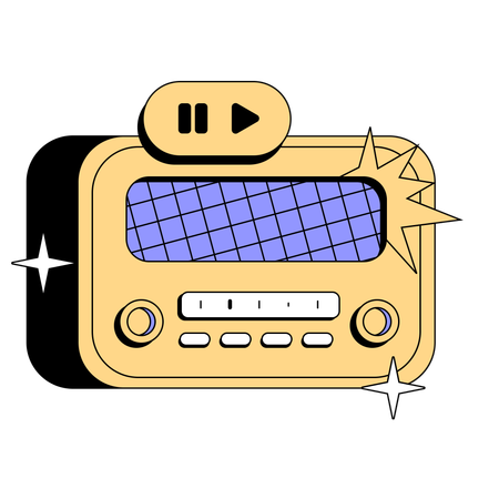 Sound Radio  Illustration