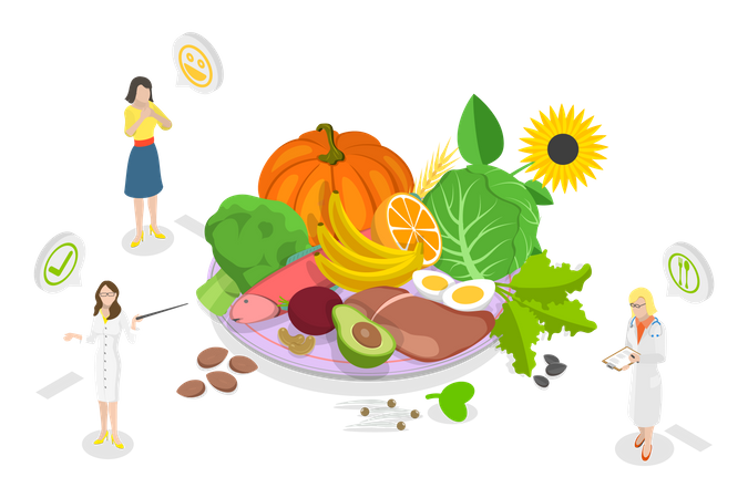 Sources of folate B9 vitamin  Illustration