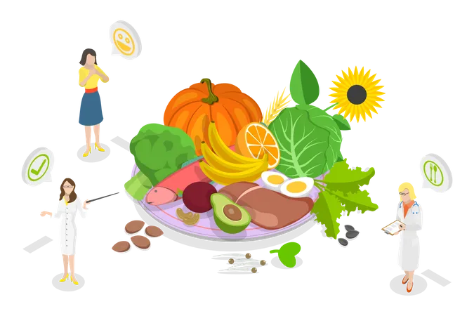 Sources of folate B9 vitamin  Illustration