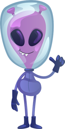 Extraterrestre souriant  Illustration