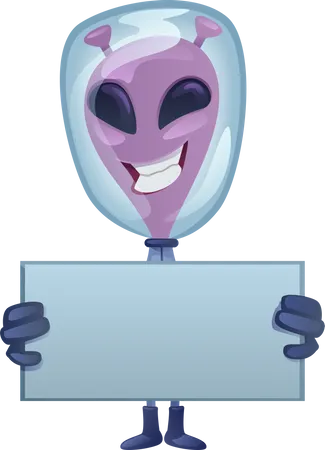 Extraterrestre souriant  Illustration