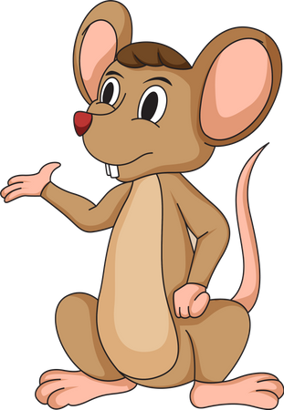 Souris mignonne  Illustration