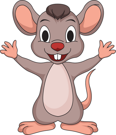 Souris mignonne  Illustration