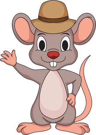 Souris mignonne  Illustration