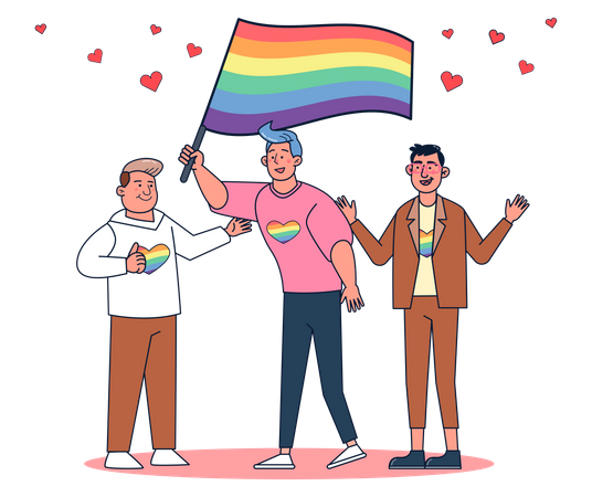 Soutenir la communauté LGBT  Illustration