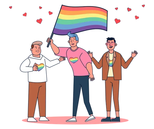 Soutenir la communauté LGBT  Illustration