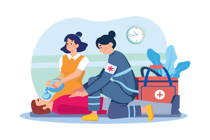 Assistance médicale d'urgence  Illustration