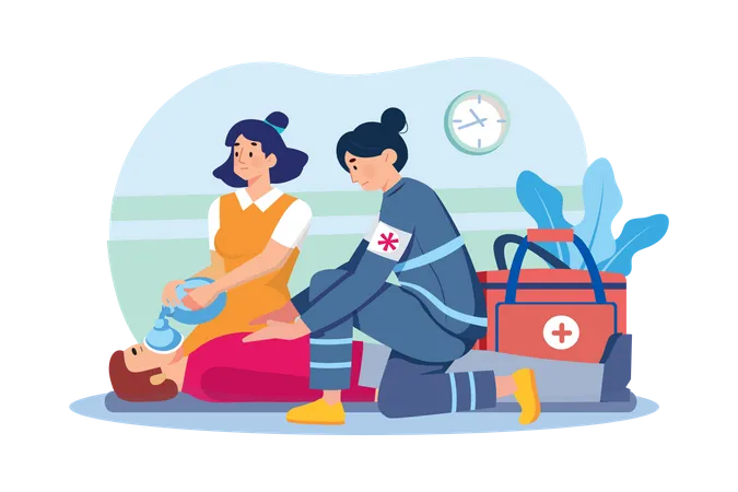 Assistance médicale d'urgence  Illustration