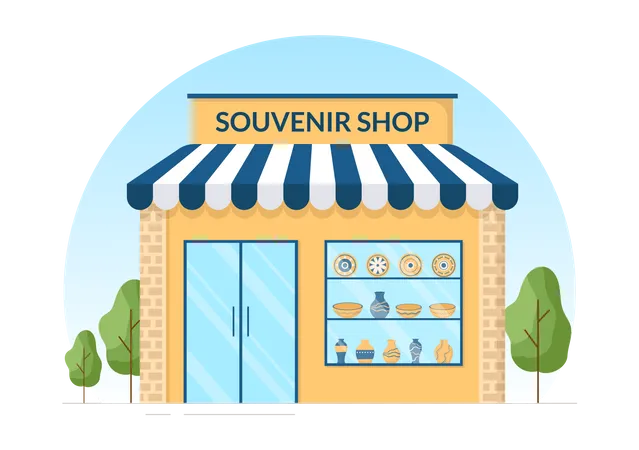 Souvenir Store  Illustration