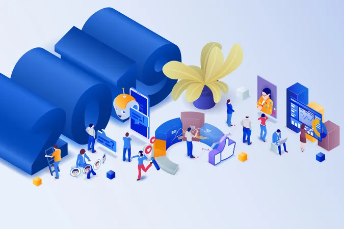 Social-Network-Trends 2019  Illustration