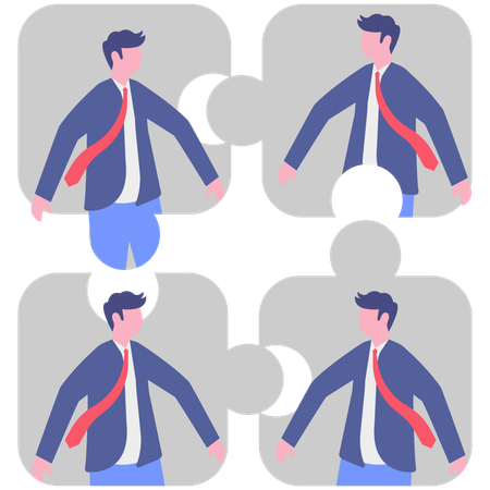 Soziale Verbindung  Illustration